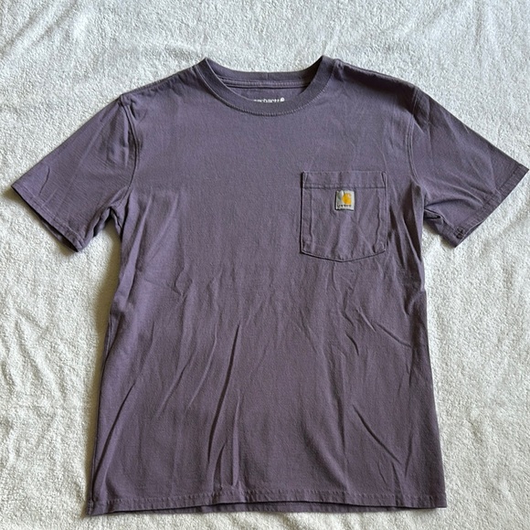 Carhartt Tops - Carhartt Light Purple Loose Fit Pocket Tee Size XS